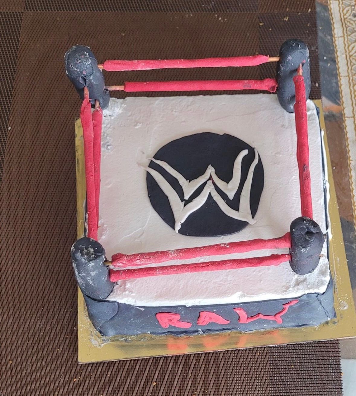 WWE cake (Pineapple flavoured vegan cake 750... - Image 2