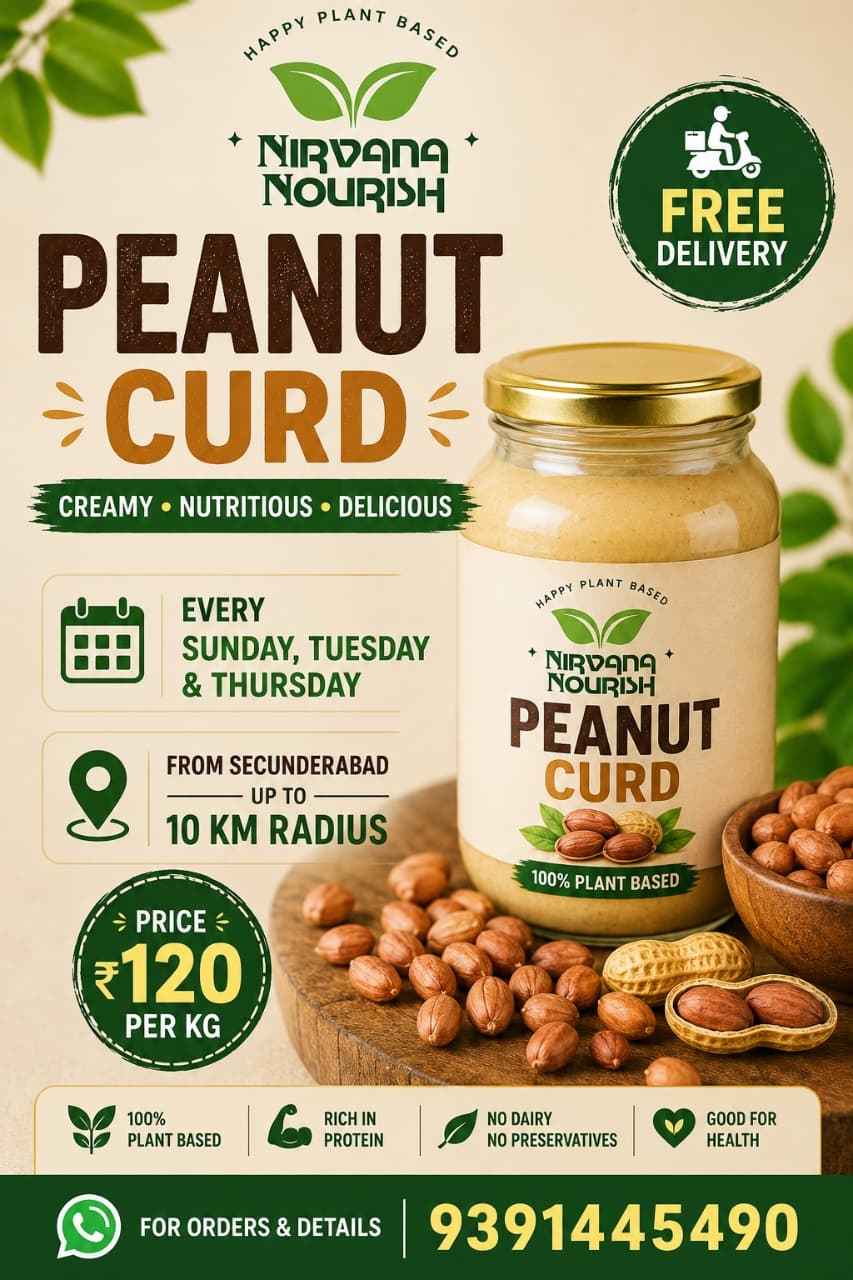 Nirvana Nourish 100% Plant-Based Peanut Curd (1...