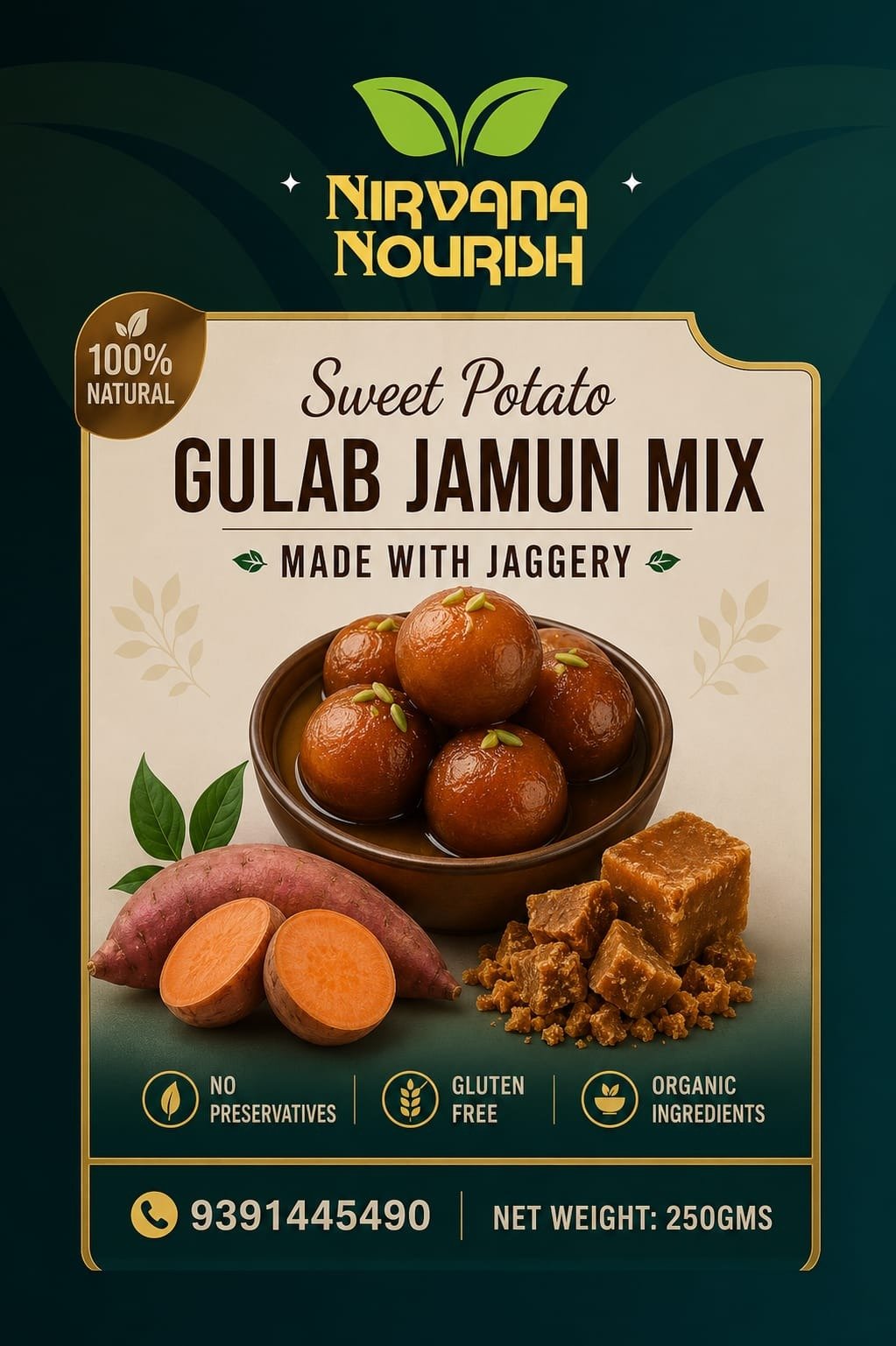 Nirvana Nourish Sweet Potato Gulab Jamun Mix...