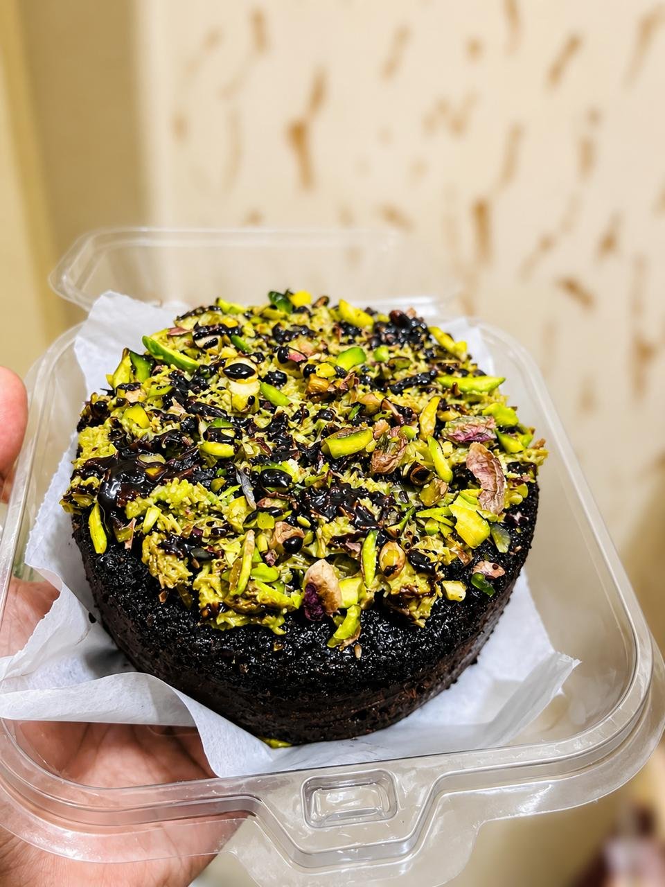Mini Vegan Kunafa Pistachio Cake | Eggless... - Image 2