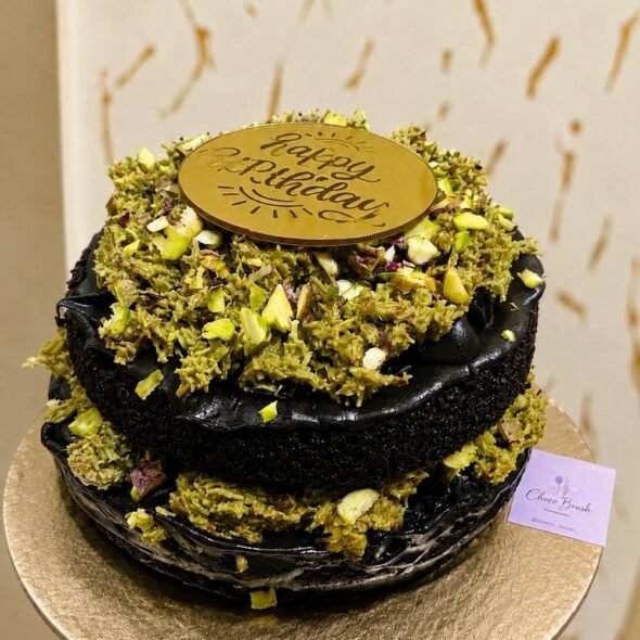 Mini Vegan Kunafa Pistachio Cake | Eggless...