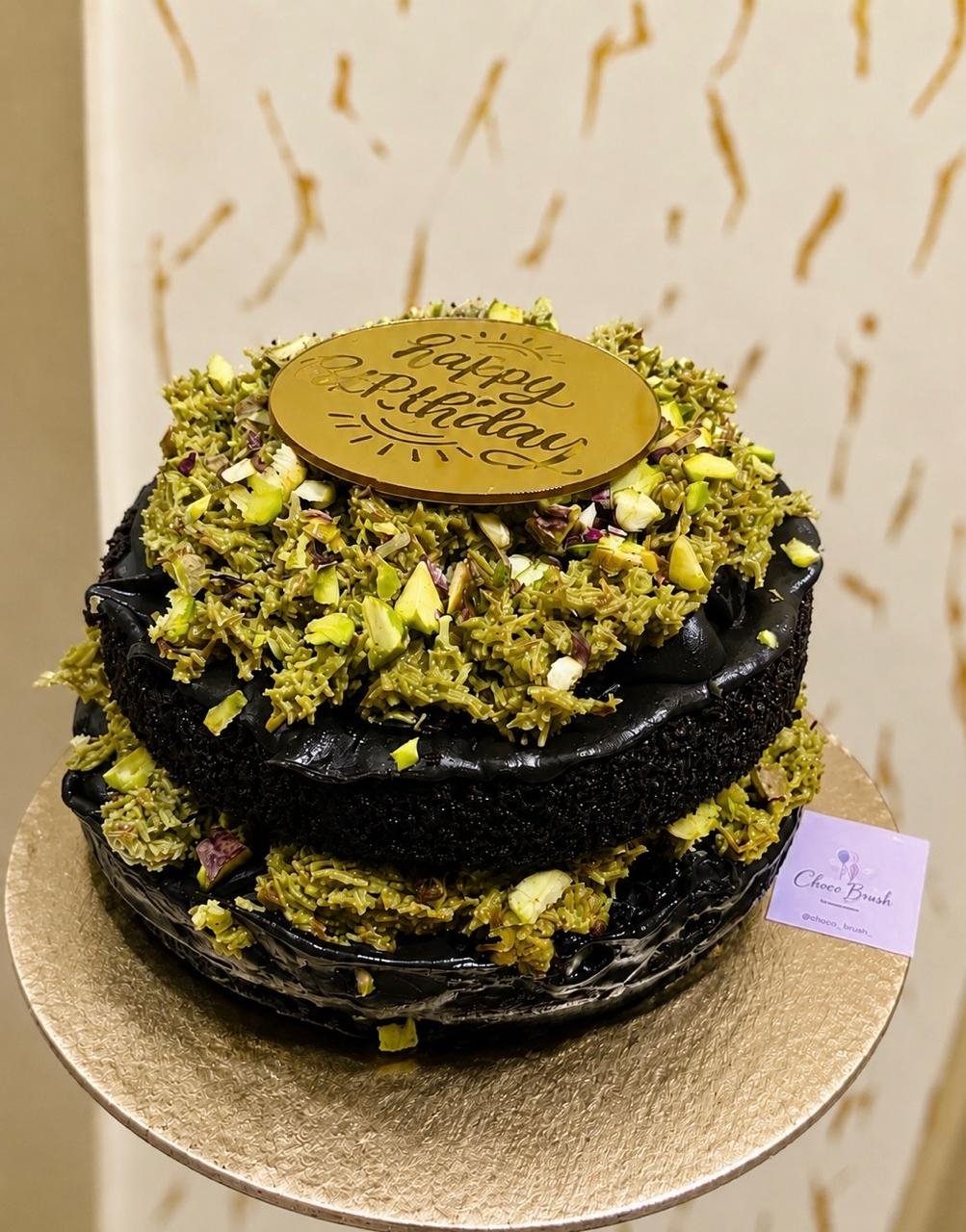 Mini Vegan Kunafa Pistachio Cake | Eggless...