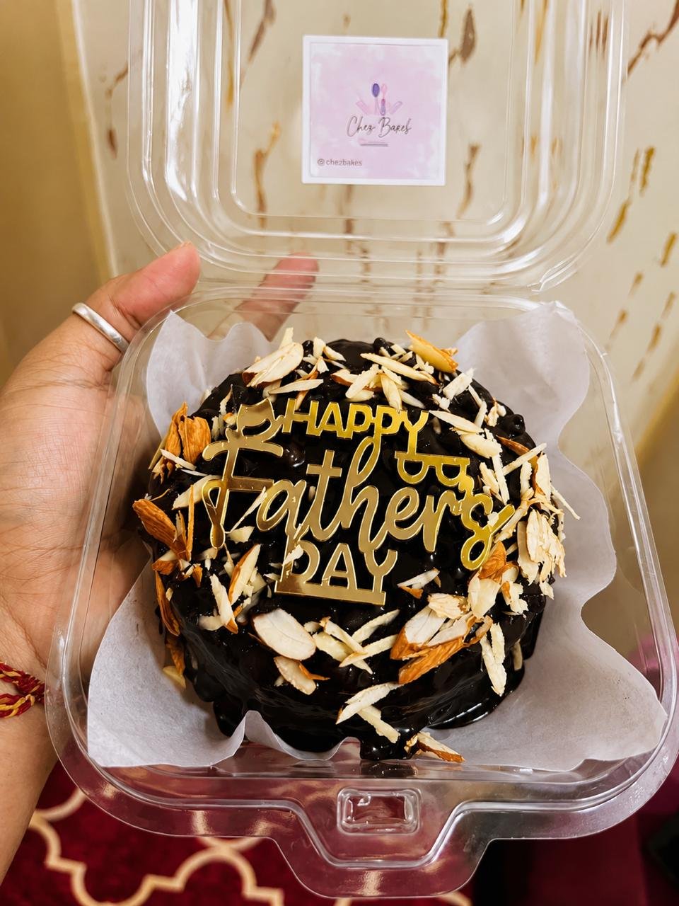 Vegan Almond Chocolate Bento Cake | Eggless...