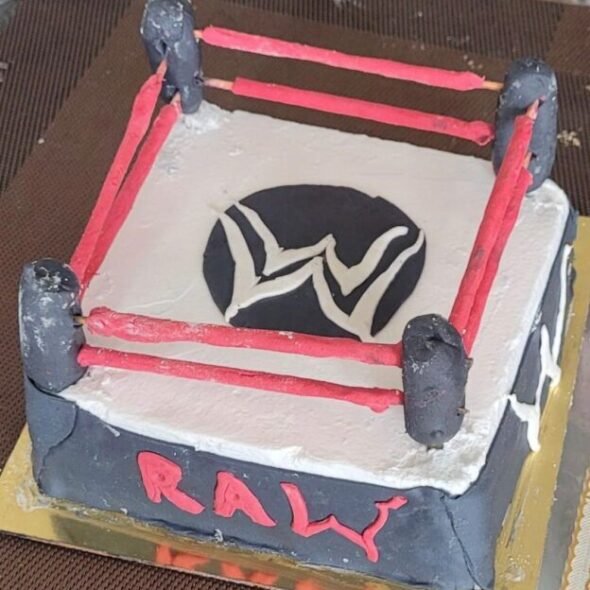 WWE cake (Pineapple flavoured vegan cake 750...