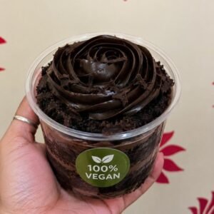 Chocolate Vegan Cake Tub – Rich Eggless...